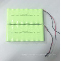 Paquete de batería recargable Ni-MH 9.6V AA1500mAh